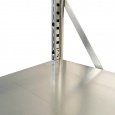 Voordeelrij Legbordstelling Light Duty 2000x5000x500, 5 niveaus metaal verzinkt 100 kg
