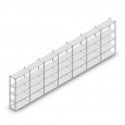 Voordeelrij Legbordstelling Light Duty 2000x7000x400, 5 niveaus metaal verzinkt 120 kg