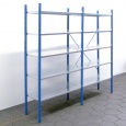 Voordeelrij Legbordstelling Medium Duty 2000x3000x300, 5 niveaus metaal blauw 90 kgb
