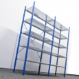 Voordeelrij Legbordstelling Medium Duty 2000x3000x300, 5 niveaus metaal blauw 90 kgb