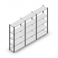 Voordeelrij Legbordstelling Medium Duty 2000x3000x400, 5 niveaus metaal antraciet 90 kg