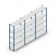 Voordeelrij Legbordstelling Medium Duty 2000x3000x400, 5 niveaus metaal blauw 90 kg