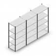 Voordeelrij Legbordstelling Medium Duty 2000x3000x600, 5 niveaus metaal antraciet 180 kg