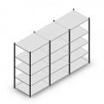 Voordeelrij Legbordstelling Medium Duty 2000x3000x800, 5 niveaus metaal antraciet 180 kg