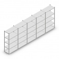 Voordeelrij Legbordstelling Medium Duty 2000x5000x500, 5 niveaus metaal verzinkt 70 kg