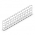 Voordeelrij Legbordstelling Medium Duty 2000x7000x300, 5 niveaus metaal verzinkt 90 kg
