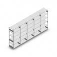 Voordeelrij Legbordstelling Heavy Duty 2500x5000x800, 6 niveaus metaal verzinkt 250 kg