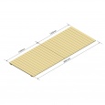 Vurenhouten Vlonder Gesloten niveau 2700mm