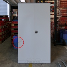 Afsluitbare vakkenkast 2000x1000x450 mm (hxbxd) met lichte transportschade Afsluitbare vakkenkast 2000x1000x450 mm (hxbxd) met lichte transportschade