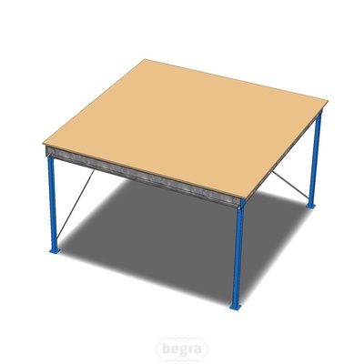 Entresolvloer, verdiepingsvloer, tussenvloer 5000x5000x2800 mm (lxbxh) Entresolvloer, verdiepingsvloer, tussenvloer 5000x5000x2800 mm (lxbxh)
