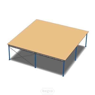 Entresolvloer, verdiepingsvloer, tussenvloer 10000x10000x3000 mm (lxbxh) Entresolvloer, verdiepingsvloer, tussenvloer 10000x10000x3000 mm (lxbxh)