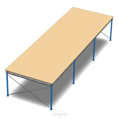 Entresolvloer, verdiepingsvloer, tussenvloer 15000x5000x3200 mm (lxbxh) Entresolvloer, verdiepingsvloer, tussenvloer 15000x5000x3200 mm (lxbxh)