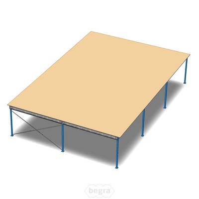 Entresolvloer, verdiepingsvloer, tussenvloer 20000x15000x3200 mm (lxbxh) Entresolvloer, verdiepingsvloer, tussenvloer 20000x15000x3200 mm (lxbxh)