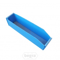 Palletaanbieding gebruikte handige opvouwbare magazijnbakken van PP Kanaalplaat 385x90x100mm Blauw Palletaanbieding gebruikte handige opvouwbare magazijnbakken van PP Kanaalplaat 385x90x100mm Blauw