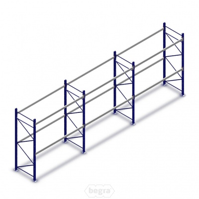Gebruikte voordeelrij palletstelling Redirack 3000x9020x900mm (hxbxd) 3 secties 2 niveaus Gebruikte voordeelrij palletstelling Redirack 3000x9020x900mm (hxbxd) 3 secties 2 niveaus