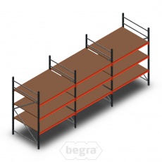 Voordeelrij grootvakstelling AR 2250x5030x1200 mm (hxbxd) - 3 niveaus Voordeelrij grootvakstelling AR 2250x5030x1200 mm (hxbxd) - 3 niveaus