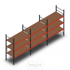 Voordeelrij grootvakstelling AR 2250x5030x800 mm (hxbxd) - 3 niveaus Voordeelrij grootvakstelling AR 2250x5030x800 mm (hxbxd) - 3 niveaus