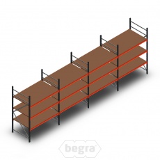 Voordeelrij grootvakstelling AR 2250x6740x1000 mm (hxbxd) - 3 niveaus