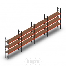 Voordeelrij grootvakstelling AR 2250x6740x400 mm (hxbxd) - 3 niveaus