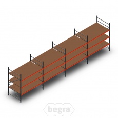 Voordeelrij grootvakstelling AR 2250x8290x1200 mm (hxbxd) - 3 niveaus Voordeelrij grootvakstelling AR 2250x8290x1200 mm (hxbxd) - 3 niveaus