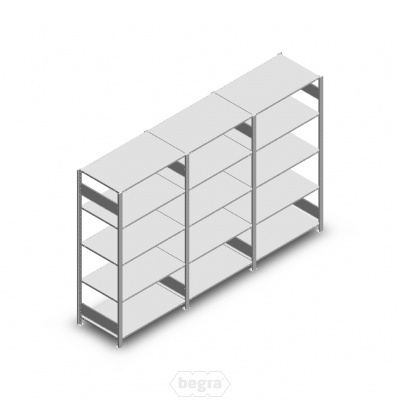 Voordeelrij Legbordstelling Heavy Duty 2000x3000x600 (hxbxd) 5 niveaus metaal verzinkt 150 kg Voordeelrij Legbordstelling Heavy Duty 2000x3000x600 (hxbxd) 5 niveaus metaal verzinkt 150 kg