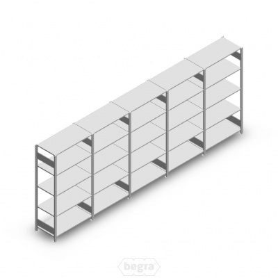 Voordeelrij Legbordstelling Heavy Duty 2000x5000x500 (hxbxd) 5 niveaus metaal verzinkt 150 kg Voordeelrij Legbordstelling Heavy Duty 2000x5000x500 (hxbxd) 5 niveaus metaal verzinkt 150 kg