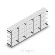 Voordeelrij Legbordstelling Heavy Duty 2000x5000x600 (hxbxd) 5 niveaus metaal verzinkt 150 kg Voordeelrij Legbordstelling Heavy Duty 2000x5000x600 (hxbxd) 5 niveaus metaal verzinkt 150 kg