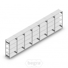 Voordeelrij Legbordstelling Heavy Duty 2000x7000x500 (hxbxd) 5 niveaus metaal verzinkt 150 kg Voordeelrij Legbordstelling Heavy Duty 2000x7000x500 (hxbxd) 5 niveaus metaal verzinkt 150 kg