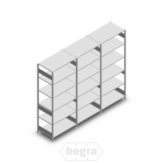 Voordeelrij Legbordstelling Heavy Duty 2500x3000x600 (hxbxd) 6 niveaus metaal verzinkt 250 kg Voordeelrij Legbordstelling Heavy Duty 2500x3000x600 (hxbxd) 6 niveaus metaal verzinkt 250 kg