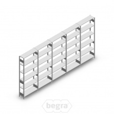 Voordeelrij Legbordstelling Heavy Duty 2500x5000x300 (hxbxd) 6 niveaus metaal verzinkt 150 kg Voordeelrij Legbordstelling Heavy Duty 2500x5000x300 (hxbxd) 6 niveaus metaal verzinkt 150 kg