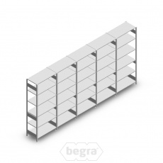Voordeelrij Legbordstelling Heavy Duty 2500x5000x500 (hxbxd) 6 niveaus metaal verzinkt 250 kg Voordeelrij Legbordstelling Heavy Duty 2500x5000x500 (hxbxd) 6 niveaus metaal verzinkt 250 kg