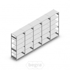 Voordeelrij Legbordstelling Heavy Duty 2500x5000x600 (hxbxd) 6 niveaus metaal verzinkt 250 kg Voordeelrij Legbordstelling Heavy Duty 2500x5000x600 (hxbxd) 6 niveaus metaal verzinkt 250 kg