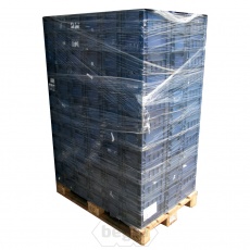 Palletaanbieding 96 gebruikte kunststof stapelbakken, kratten 300x200x150 mm (lxbxh) donkerblauw Palletaanbieding 96 gebruikte kunststof stapelbakken, kratten 300x200x150 mm (lxbxh) donkerblauw