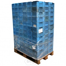 Palletaanbieding 96 gebruikte kunststof stapelbakken, kratten 300x200x150 mm (lxbxh) lichtblauw Palletaanbieding 96 gebruikte kunststof stapelbakken, kratten 300x200x150 mm (lxbxh) lichtblauw