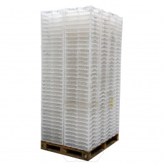 Palletaanbieding 280x gebruikte kunststof stapelbak, krat open 490x295x80/60 mm (lxbxh) wit Palletaanbieding 280x gebruikte kunststof stapelbak, krat open 490x295x80/60 mm (lxbxh) wit