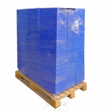 Palletaanbieding 300 gebruikte nestbare magazijnbak met tussenschot 392x233x92mm (lxbxh) blauw Palletaanbieding 300 gebruikte nestbare magazijnbak met tussenschot 392x233x92mm (lxbxh) blauw