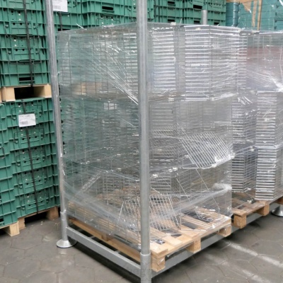 Palletaanbieding 30x gebruikte draadmand, winkelmand 230x475x415mm (hxbxd) verzinkt Palletaanbieding 30x gebruikte draadmand, winkelmand 230x475x415mm (hxbxd) verzinkt