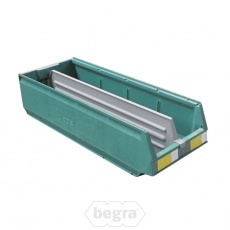 Palletaanbieding 42 kunststof magazijnstellingbakken, stapelbakken 600x230x150 mm (lxbxh) groen