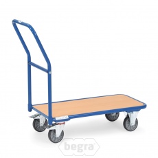 Plateauwagen, platformwagen, transportkar 250 kg met duwbeugel 1000x600 mm (lxb) Plateauwagen, platformwagen, transportkar 250 kg met duwbeugel 1000x600 mm (lxb)