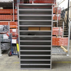 Vakkenkast 1980x1000x300 mm (hxbxd) - schade Vakkenkast 1980x1000x300 mm (hxbxd) - schade