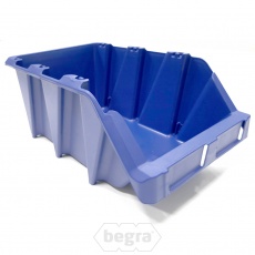 Voordeelpartij 10 Begra stapelbare en nestbare kunststof magazijnbakken type S7, 490x310x195 mm (lxbxh) blauw