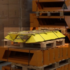 Voordeelpartij 6x aanrijdbeschermer Nedcon geel 1100x270x150mm gebruikt Voordeelpartij 6x aanrijdbeschermer Nedcon geel 1100x270x150mm gebruikt