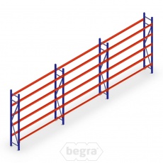 Voordeelrij bandenstelling grootvak AR 3000x6240x400mm (hxbxd) 3 secties 5 niveaus blauw Voordeelrij bandenstelling grootvak AR 3000x6240x400mm (hxbxd) 3 secties 5 niveaus blauw