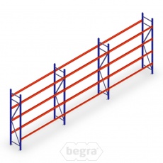 Voordeelrij bandenstelling grootvak AR 3000x6240x500mm (hxbxd) 3 secties 4 niveaus blauw Voordeelrij bandenstelling grootvak AR 3000x6240x500mm (hxbxd) 3 secties 4 niveaus blauw
