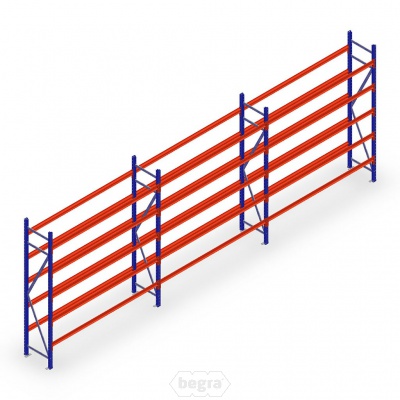 Voordeelrij bandenstelling grootvak AR 3000x6240x500mm (hxbxd) 3 secties 5 niveaus blauw Voordeelrij bandenstelling grootvak AR 3000x6240x500mm (hxbxd) 3 secties 5 niveaus blauw