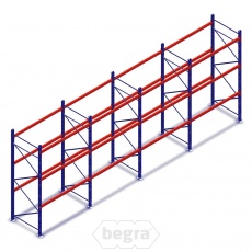 Voordeelrij deels gebruikte AR T1 palletstelling 3000x2250x1100mmmm (hxbxd) - 4 secties 3 niveaus Voordeelrij deels gebruikte AR T1 palletstelling 3000x2250x1100mmmm (hxbxd) - 4 secties 3 niveaus