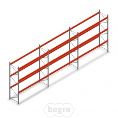 Voordeelrij gebruikte EAB/Schaeffer palletstelling 4000x9360x1100mm (hxbxd) - 3 secties 3niveaus Voordeelrij gebruikte EAB/Schaeffer palletstelling 4000x9360x1100mm (hxbxd) - 3 secties 3niveaus
