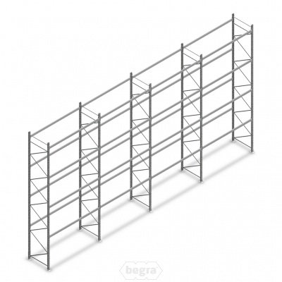 Voordeelrij gebruikte Electrolux palletstelling 5600x11300x900 mm (hxbxd) - 4 secties 4 niveaus Voordeelrij gebruikte Electrolux palletstelling 5600x11300x900 mm (hxbxd) - 4 secties 4 niveaus