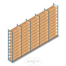 Voordeelrij gebruikte legbordstelling Lundia 2885x5180x500mm (hxbxd) 5 secties 10 niveaus Voordeelrij gebruikte legbordstelling Lundia 2885x5180x500mm (hxbxd) 5 secties 10 niveaus