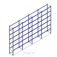 Voordeelrij gebruikte Polypal palletstelling 7500x12525x950mm (hxbxd) - 6 niveaus 4 secties Voordeelrij gebruikte Polypal palletstelling 7500x12525x950mm (hxbxd) - 6 niveaus 4 secties